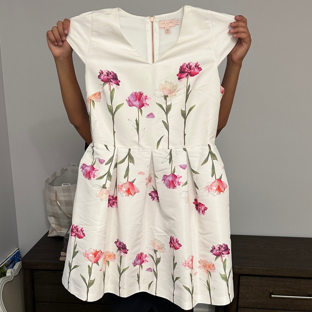Ted Baker White Floral Dress